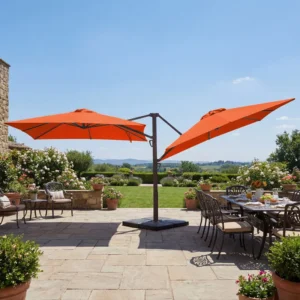 10 Ft. X 10 Ft. Double-Sided Cantilever Patio Umbrella With Tilt