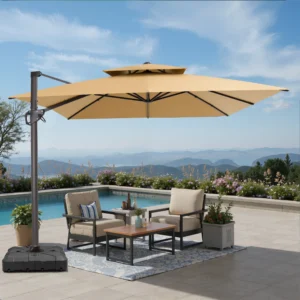 Wieczorek 118'' x 78'' Rectangular Market Sunbrella® Umbrella